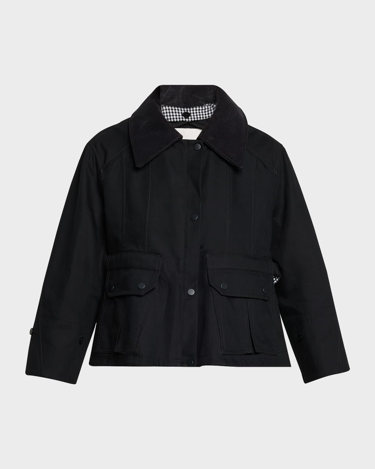 Cropped Flounce Jacket