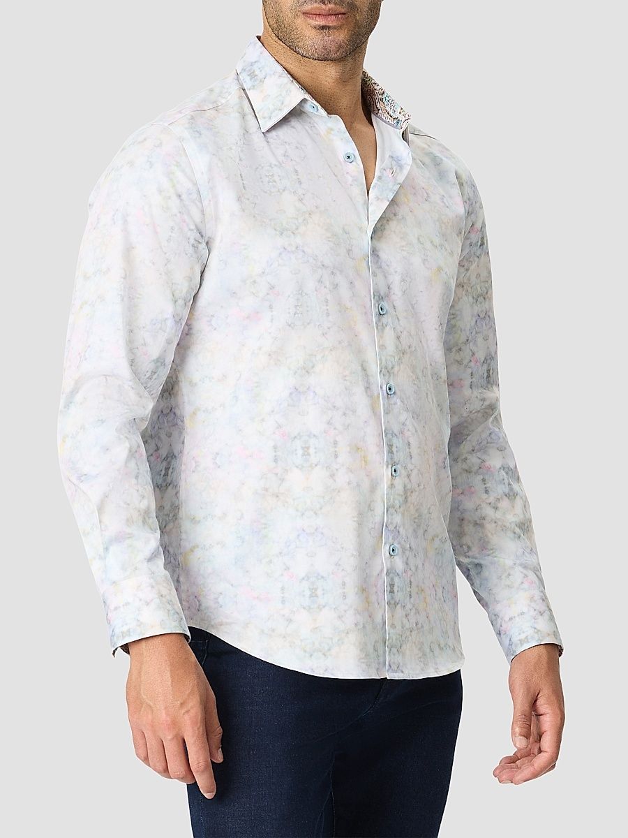 Men's Dewitt Stretch-Cotton Woven Shirt - Size XL