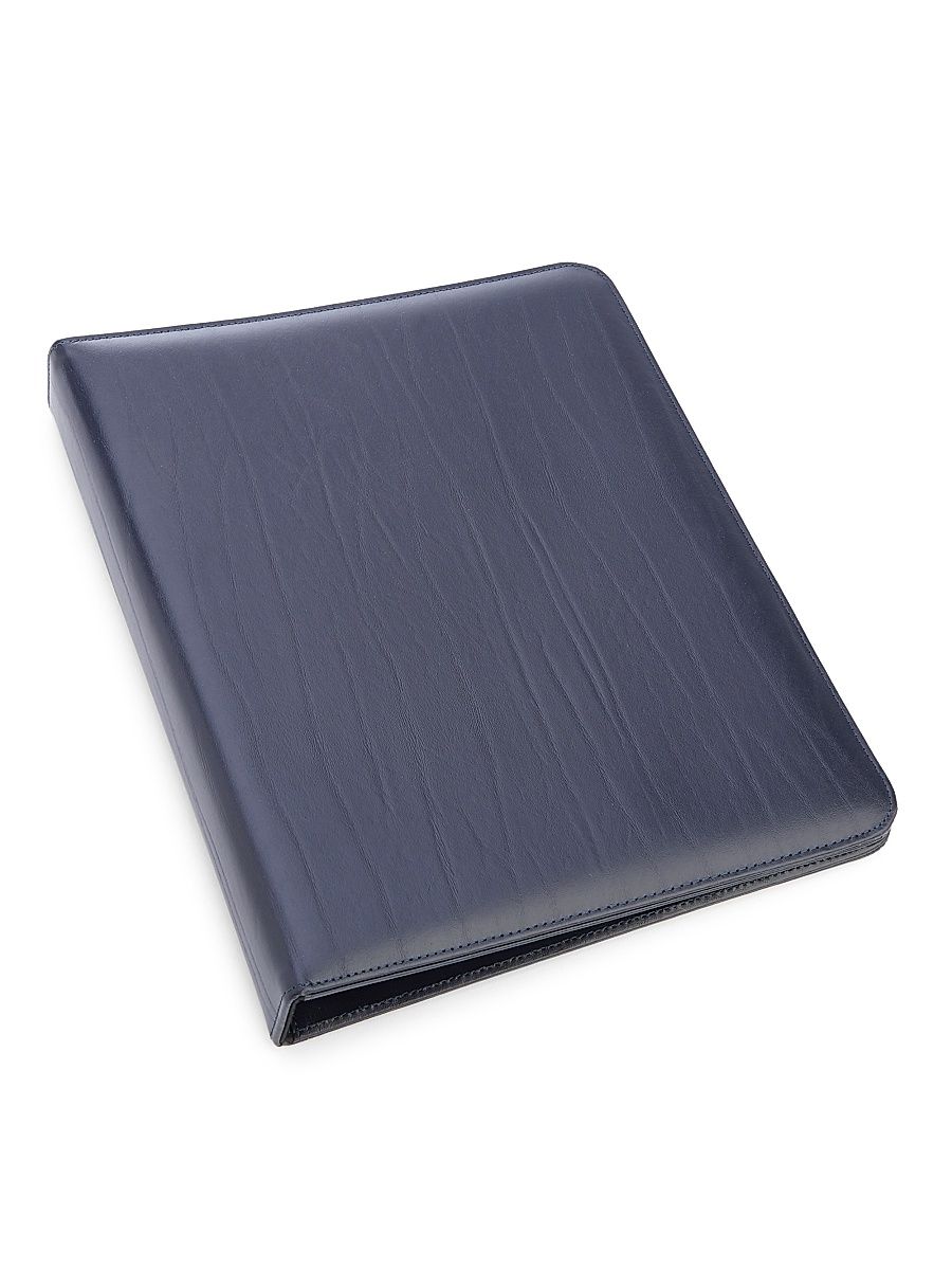 One-Inch Leather Ring Binder - Tan