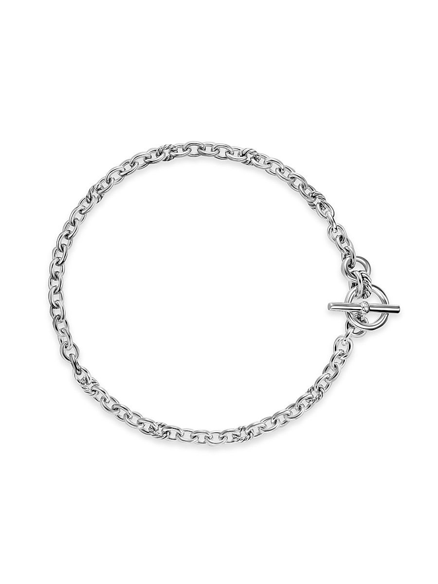 Women's DY Mercer Toggle Chain Necklace in Sterling Silver - Silver - Size 17.5