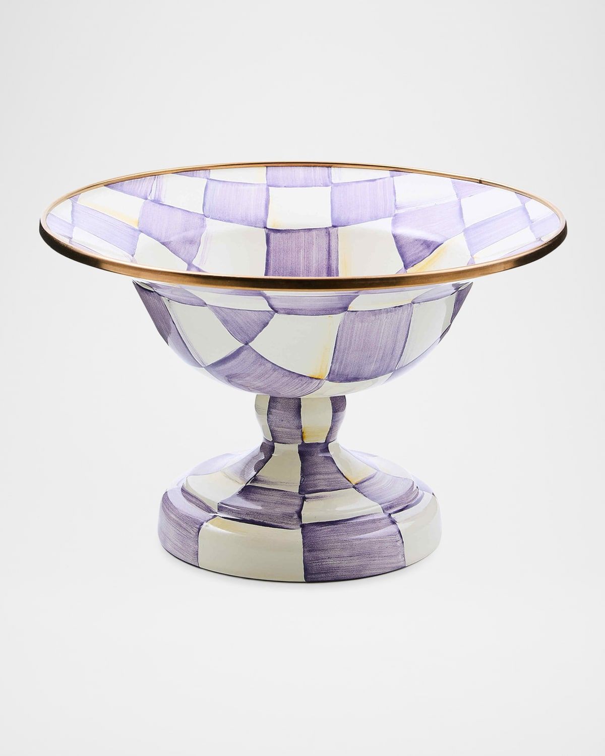 Violet Check Small Compote
