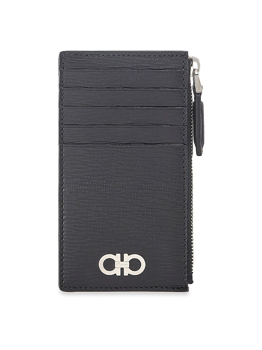 Men's Revival Gancini Card Wallet - Nero Red