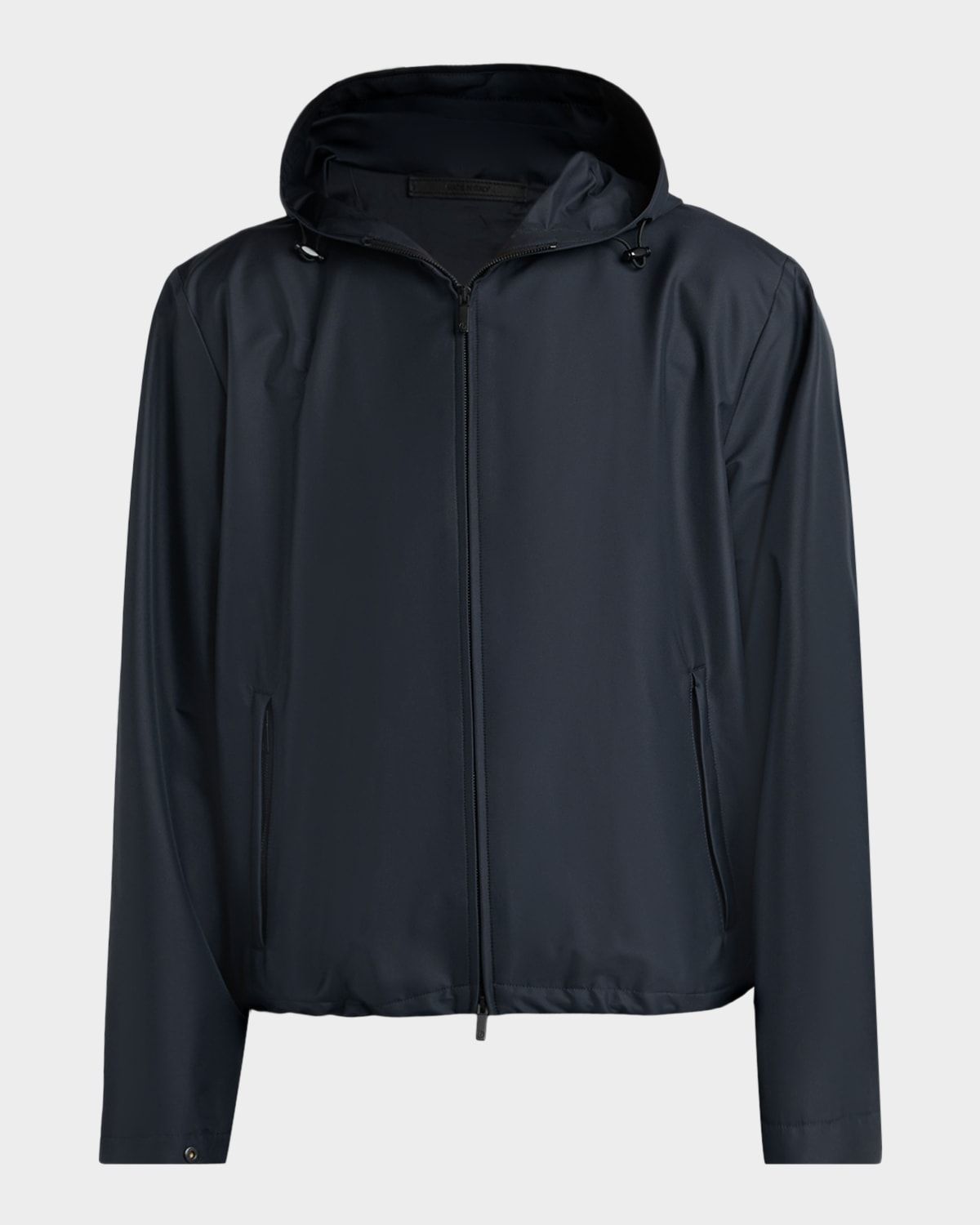 Men & apos;s Silk and Nylon Full-Zip Hoodie