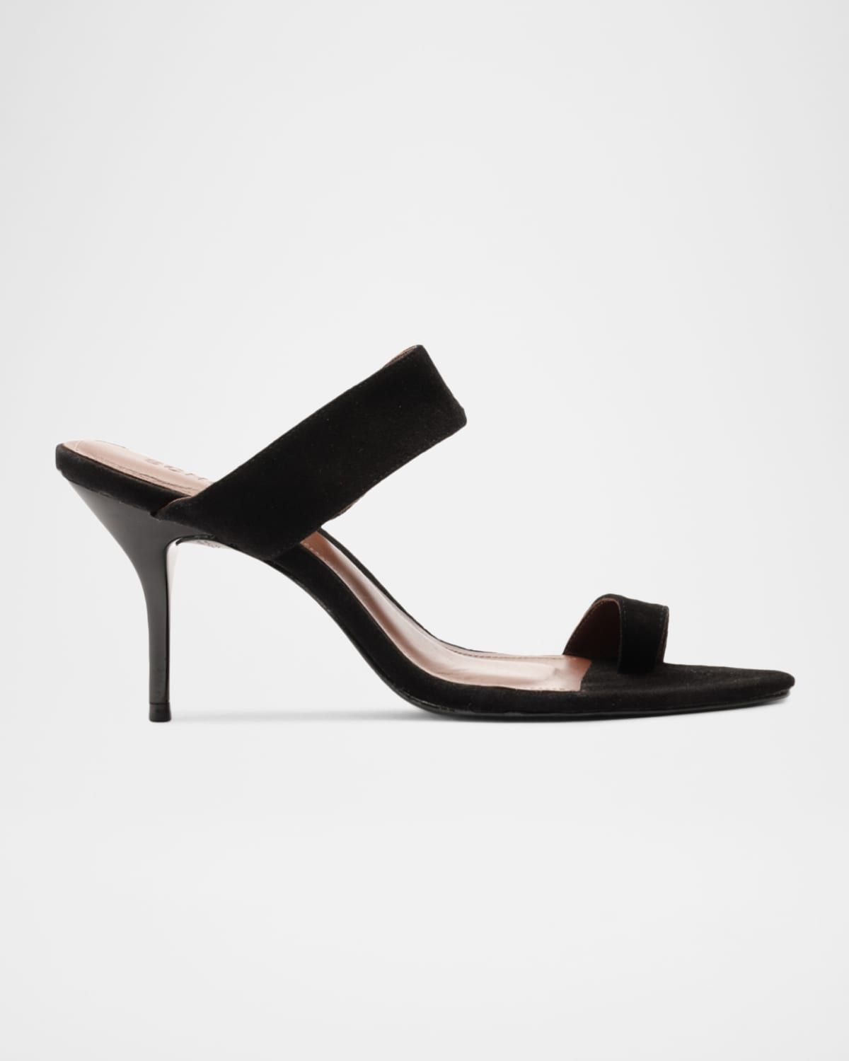 Melina Suede Toe-Strap Stiletto Sandals