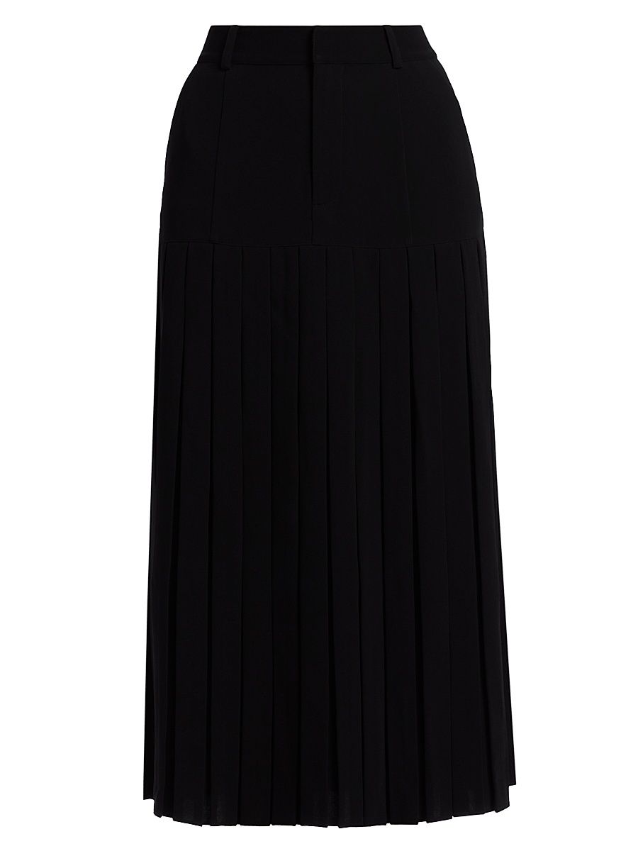 Women's Bane Crepe Midi-Skirt - Black - Size 6