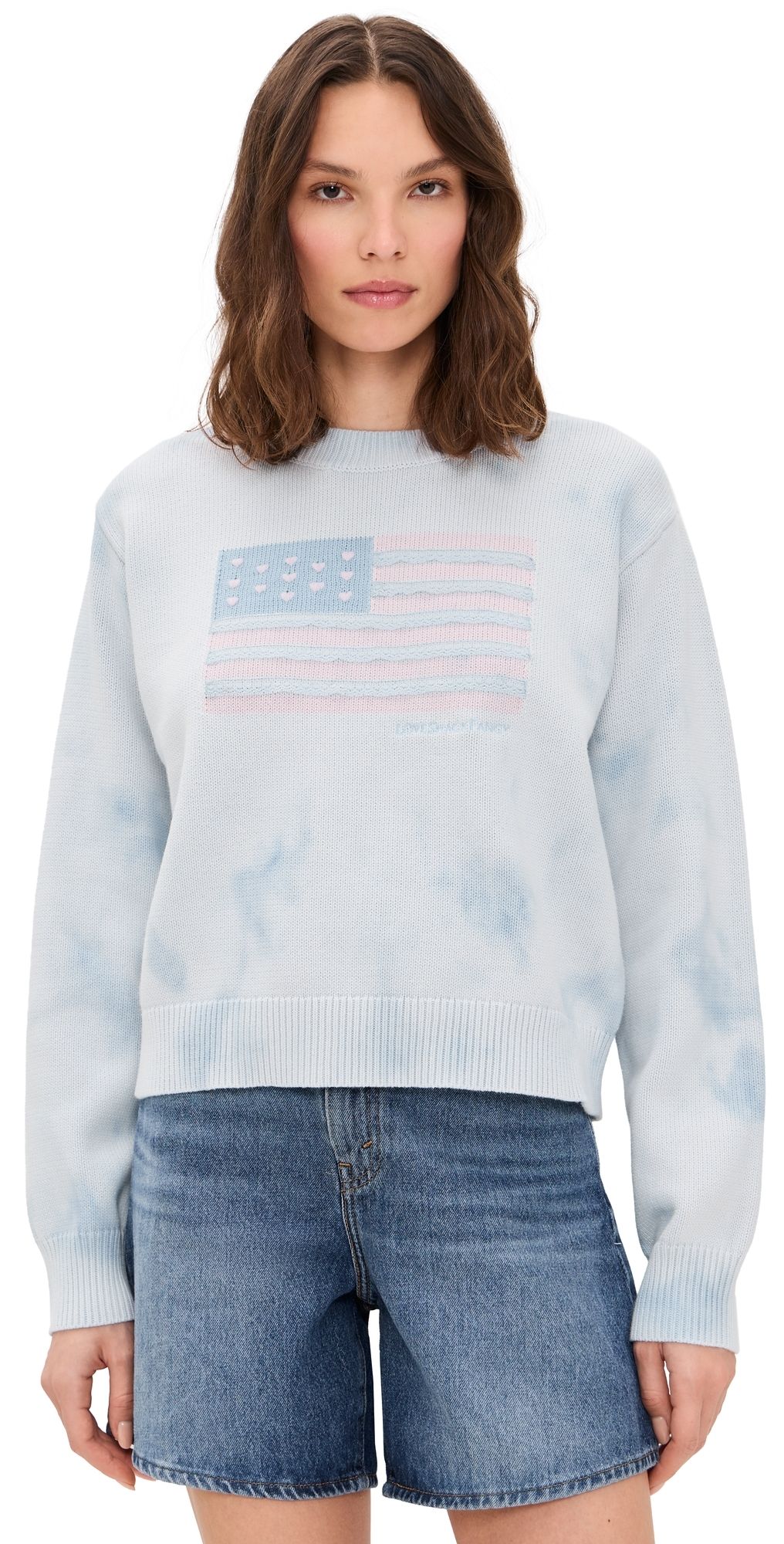 LoveShackFancy Ty Pullover Selvedge Sky XXL