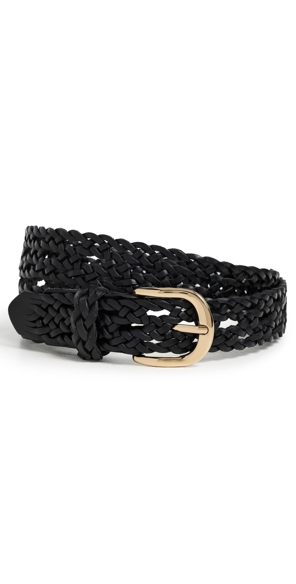 Madewell Open-Weave Wide Belt True Black M/L