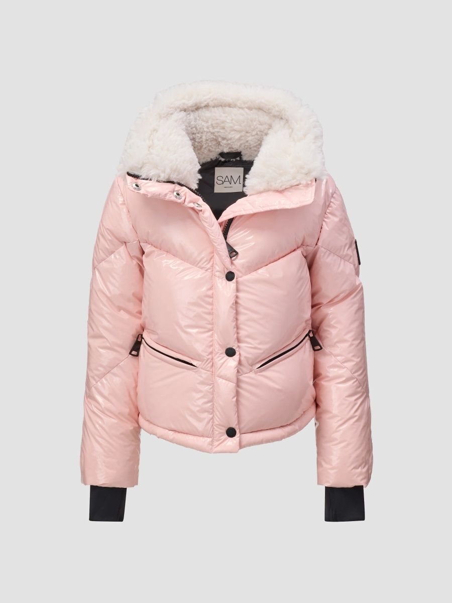 SAM. Girl's Little Girl's & Girl's Leora Puffer Down Jacket - Petal Pink - Size 14