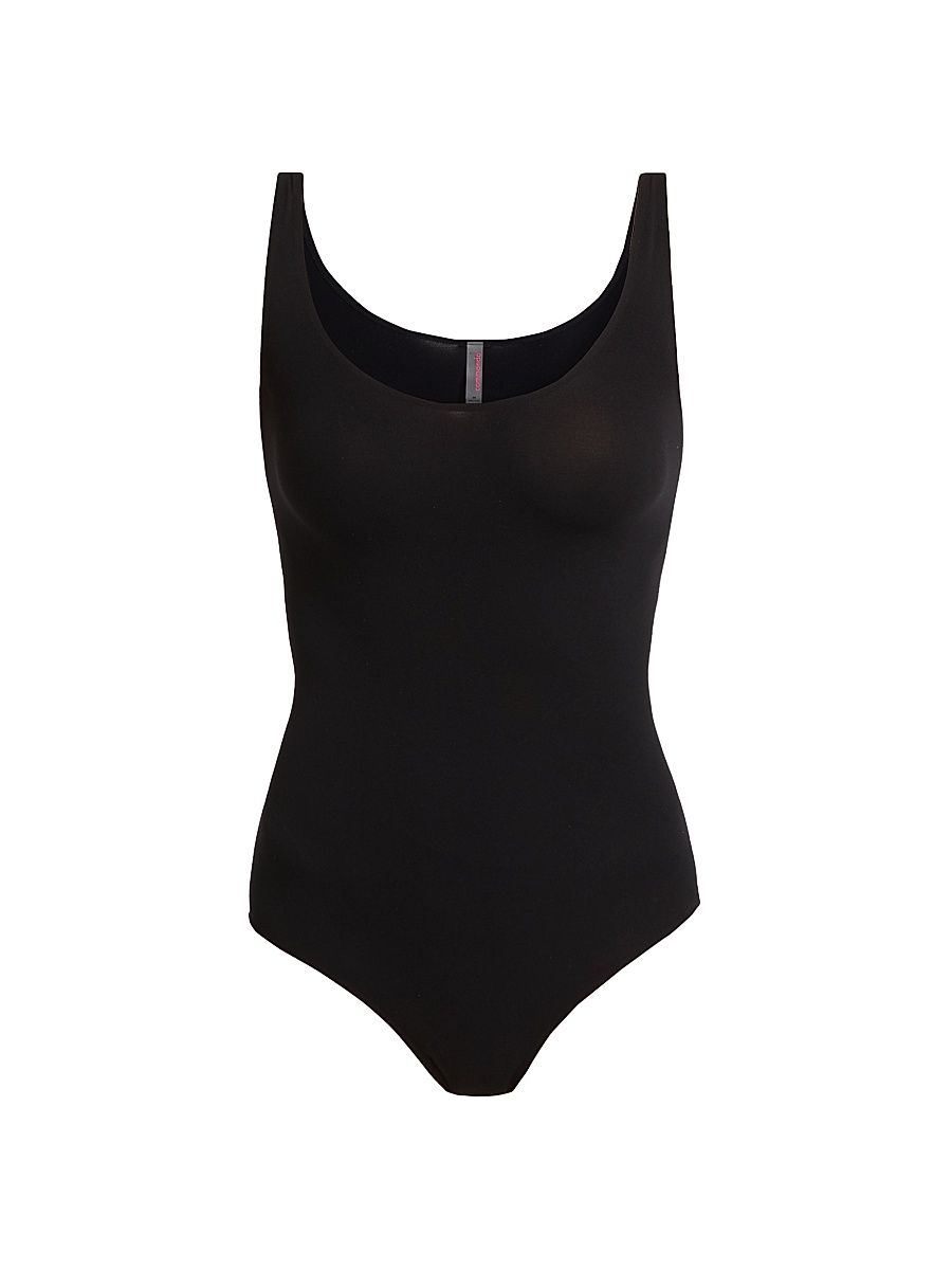 Women's Ballet Body Tank Bodysuit - Black