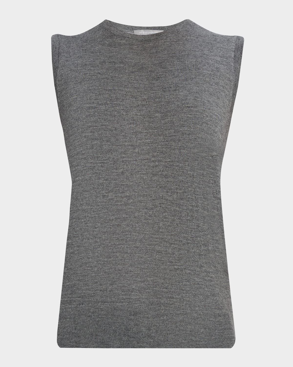 Superfine Cashmere Sleeveless Shell