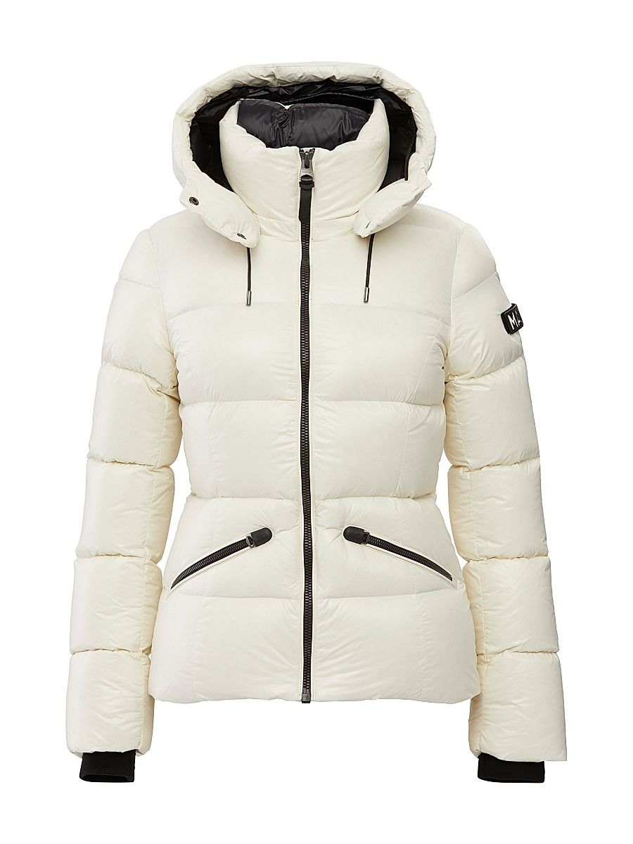 Mackage Women's Madalyn Down Quilted Puffer Jacket - Cream - Size XL