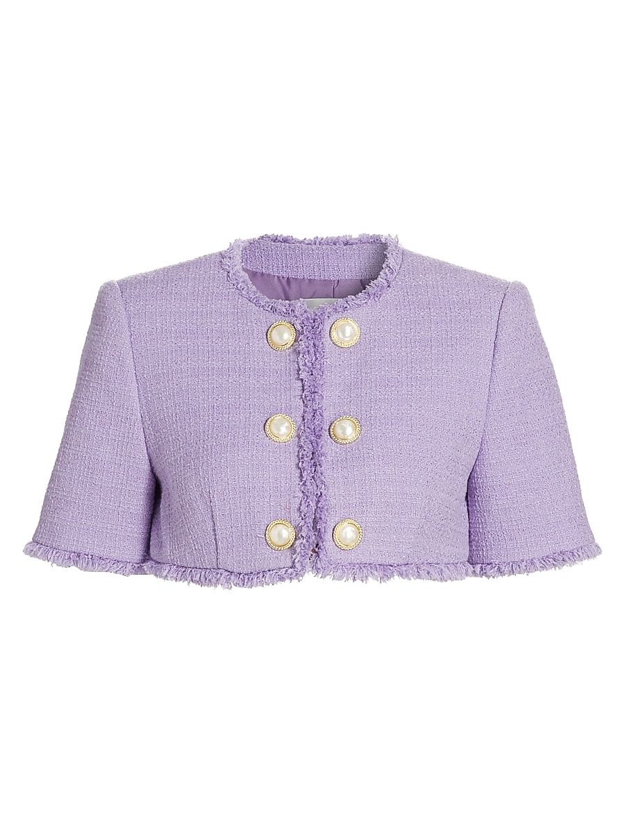 Women's Mindy Crop Jacket - Lavender - Size Large