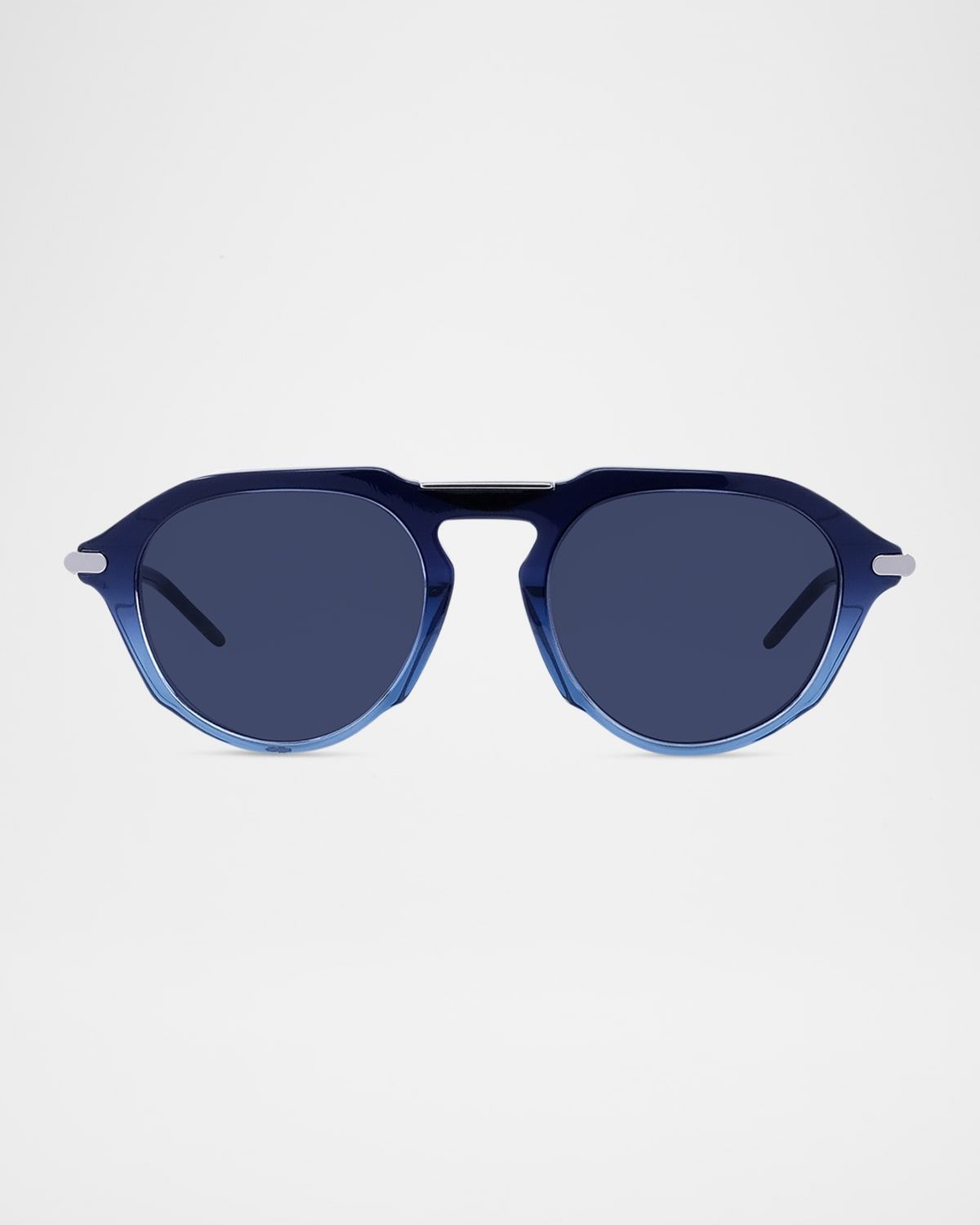 Men & apos;s GV One Acetate and Nylon Round Sunglasses