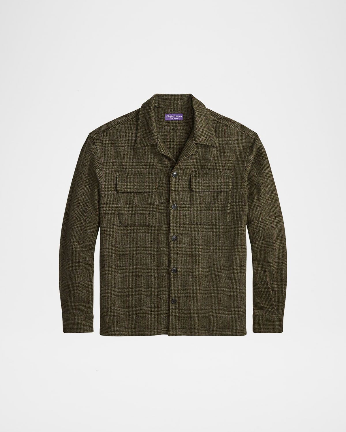 Men & apos;s Cashmere Glen Plaid Overshirt