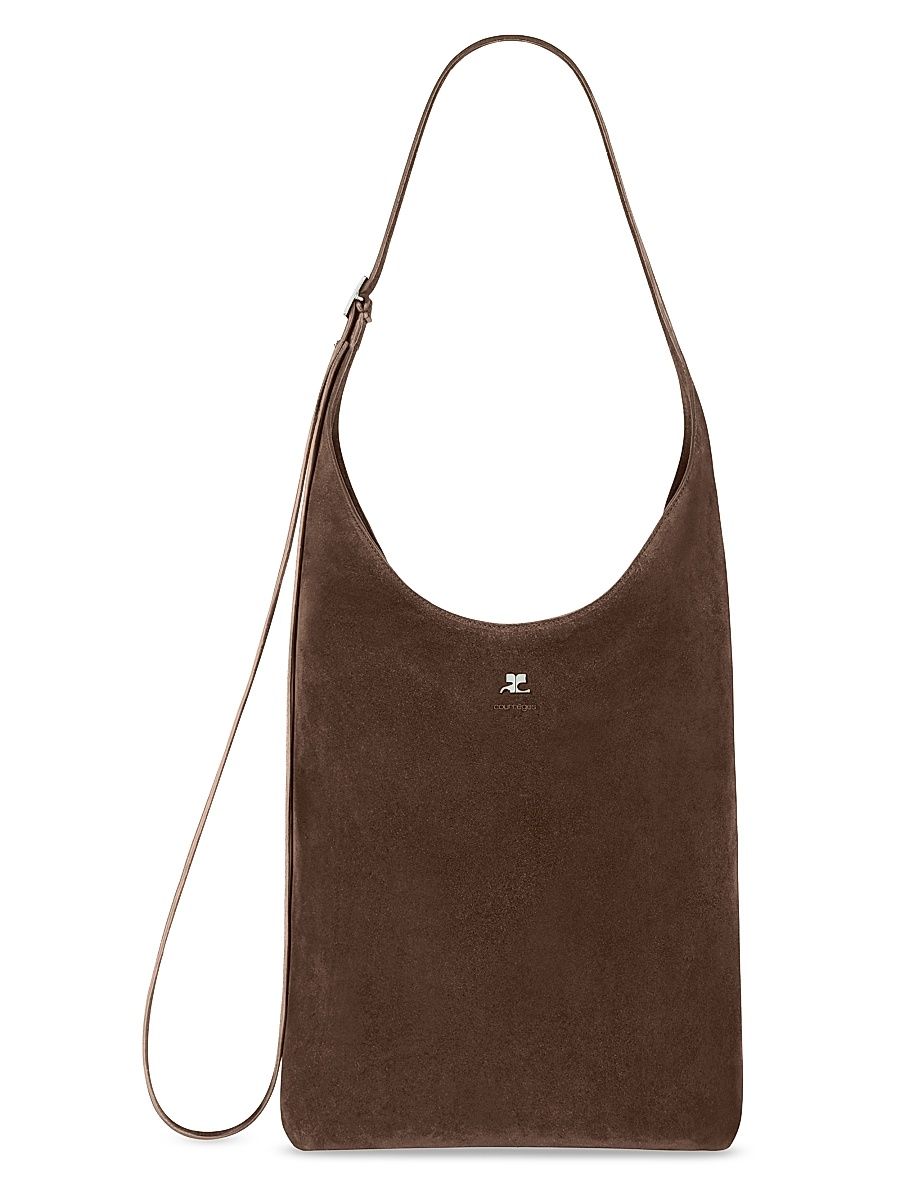 Women's Melt Large Suede Tote Bag - Dark Bronze