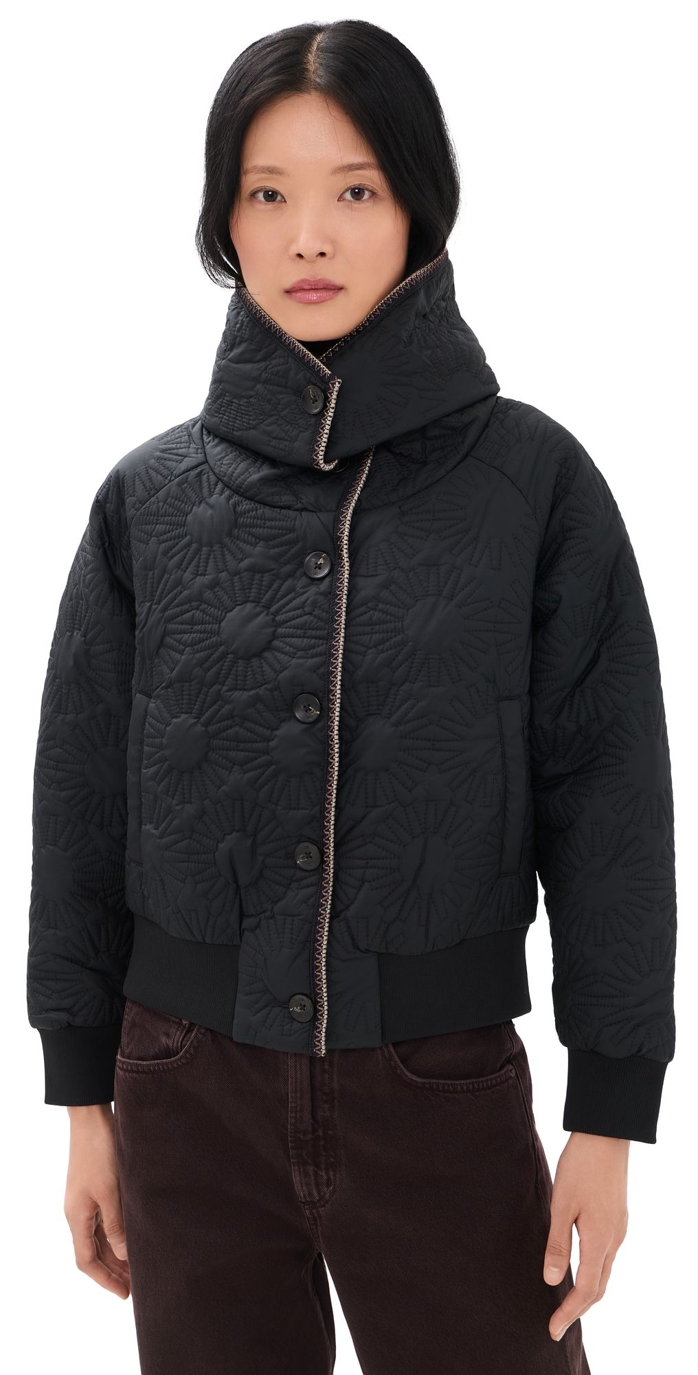 UGG Solein Oversized Collar Jacket Black L