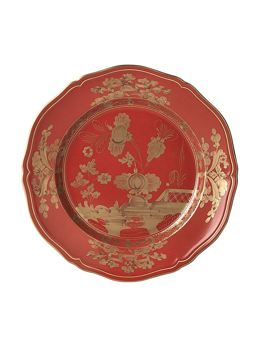 Oriente Italiano Rubrum Dinner Plate - Red Gold