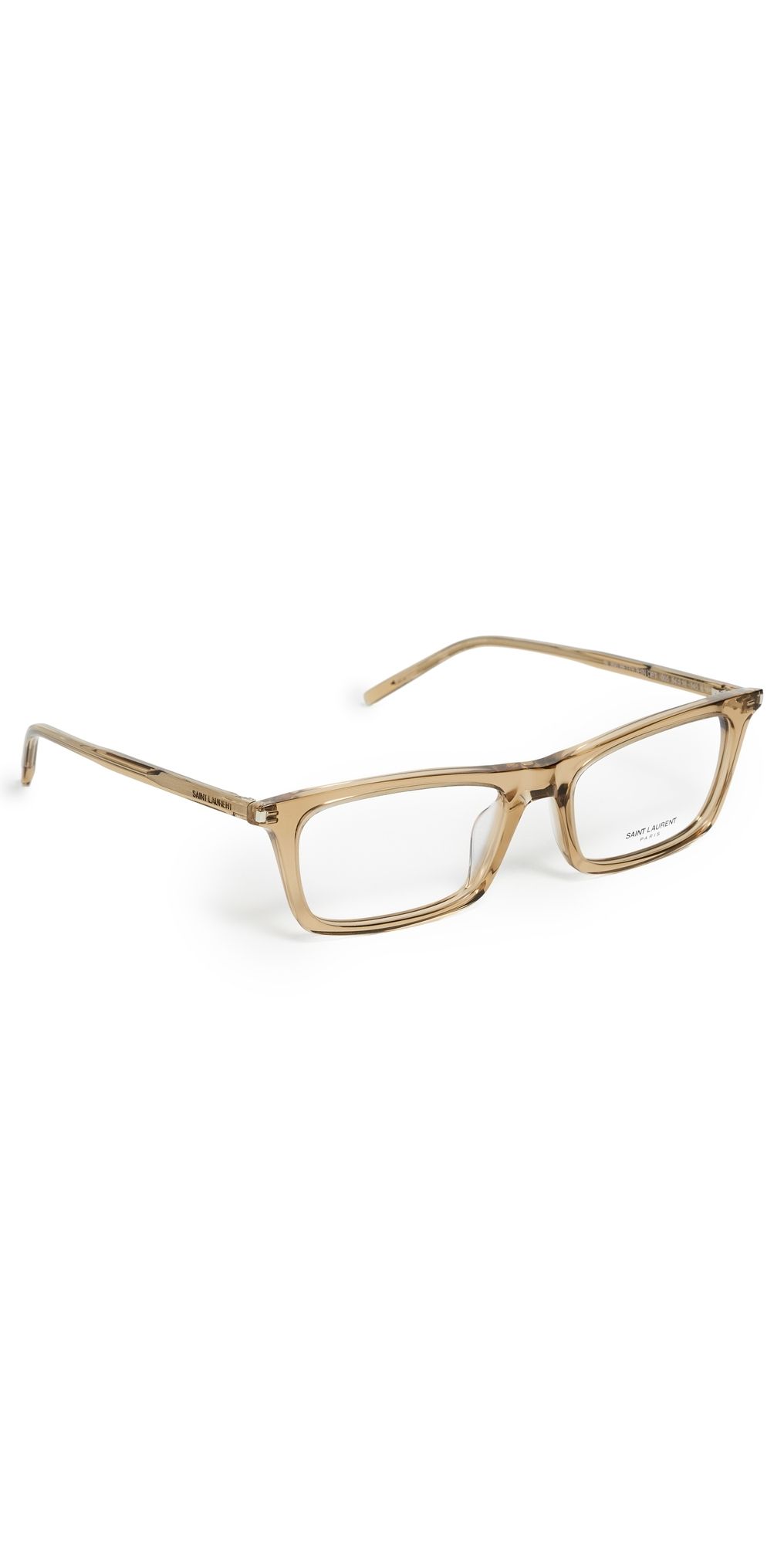 Saint Laurent SL 890 Betty Thin Optical Glasses BROWN-BROWN-TRANSPARENT One Size