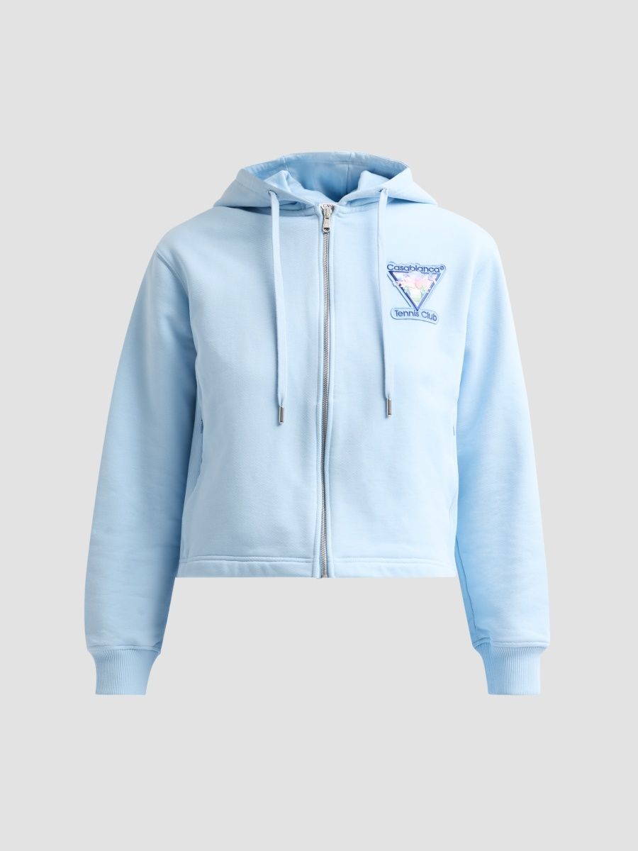 Casablanca Women's Tennis Club Icon Full-Zip Hoodie - Club Icon - Size XS