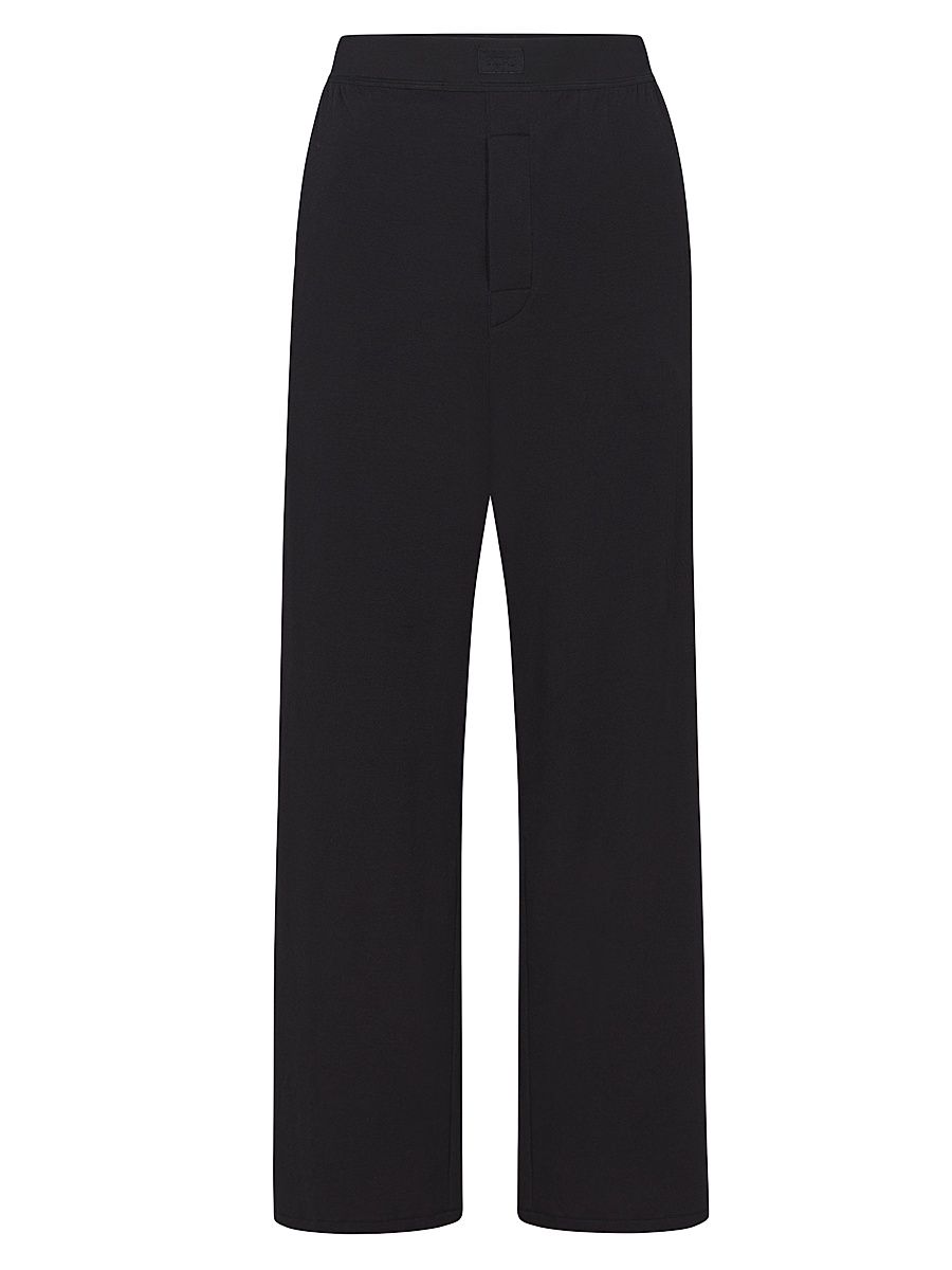 Women's Boyfriend Loose Wide-Leg Pants - Onyx - Size XS