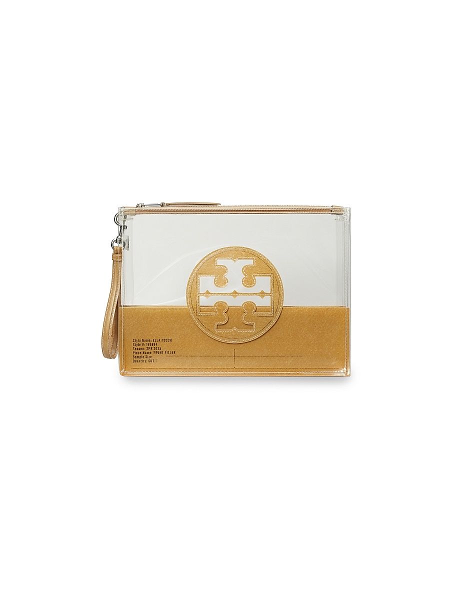 Women's Ella Logo Clear Zip Pouch - Clear