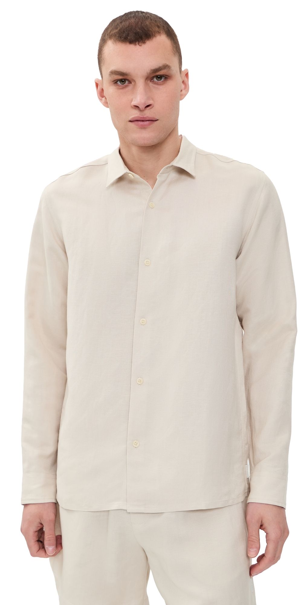 AUTO-REPLY Andrew Linen Shirt Sand L