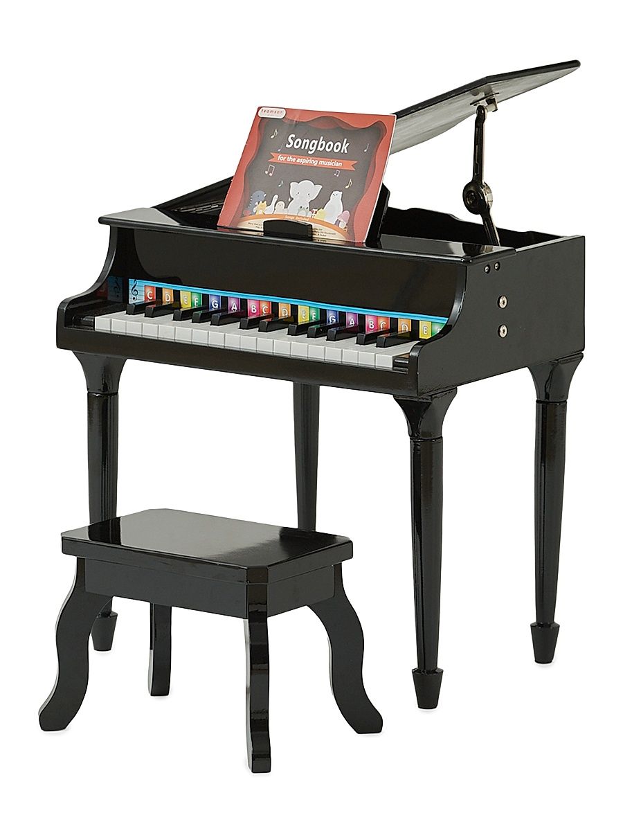 Kid's Black Baby Grand Piano - Black
