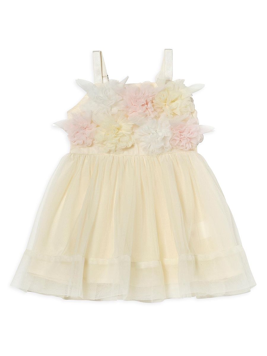 Baby Girl's Elysian Tides Bébé Tide Blossom Tulle Dress - Daffodil - Size 18 Months