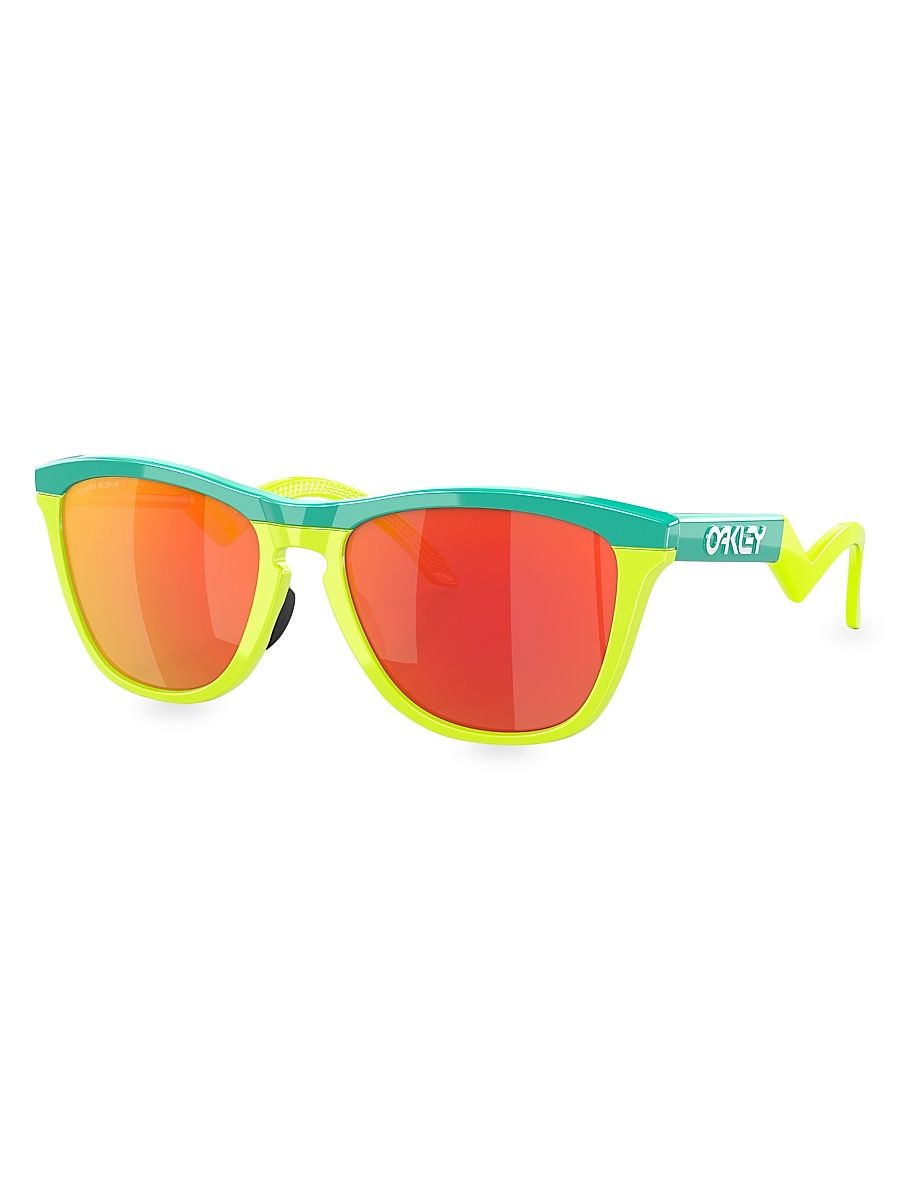 Men's 55MM Abstract Sunglasses - Red Green Yellow
