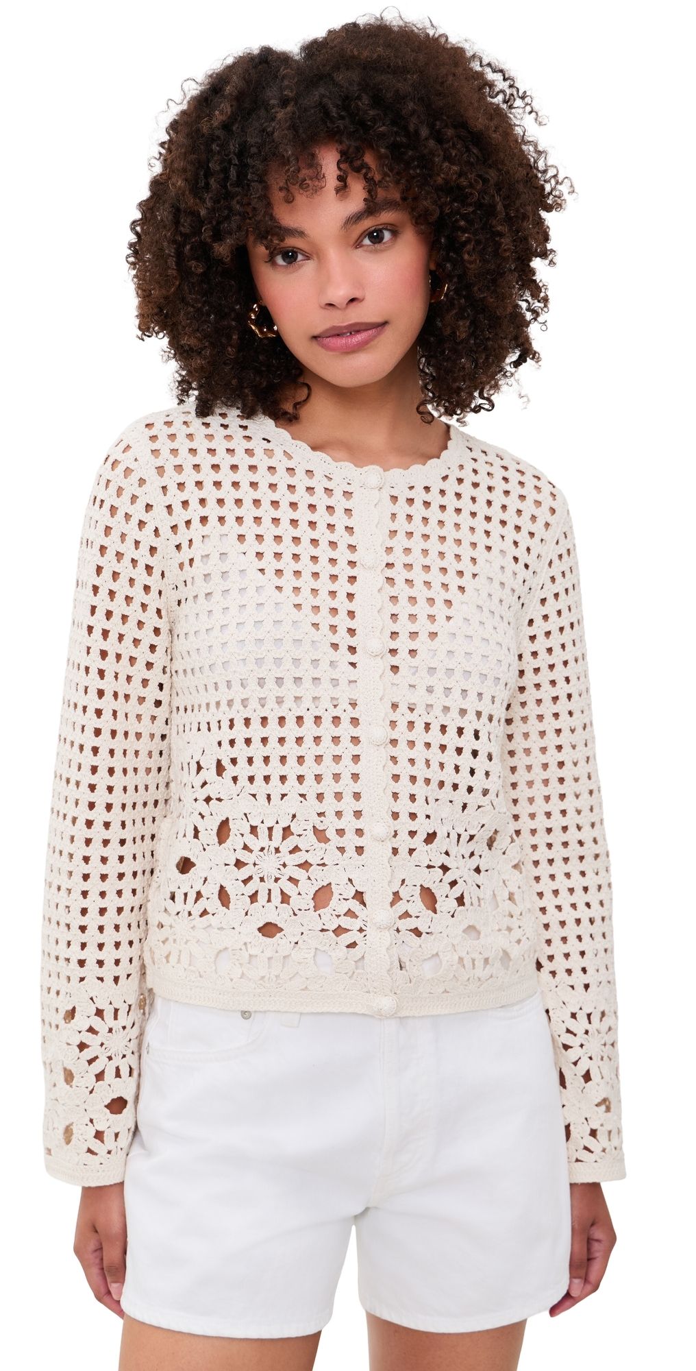 FRAME The Postcard Cardi Cream XS
