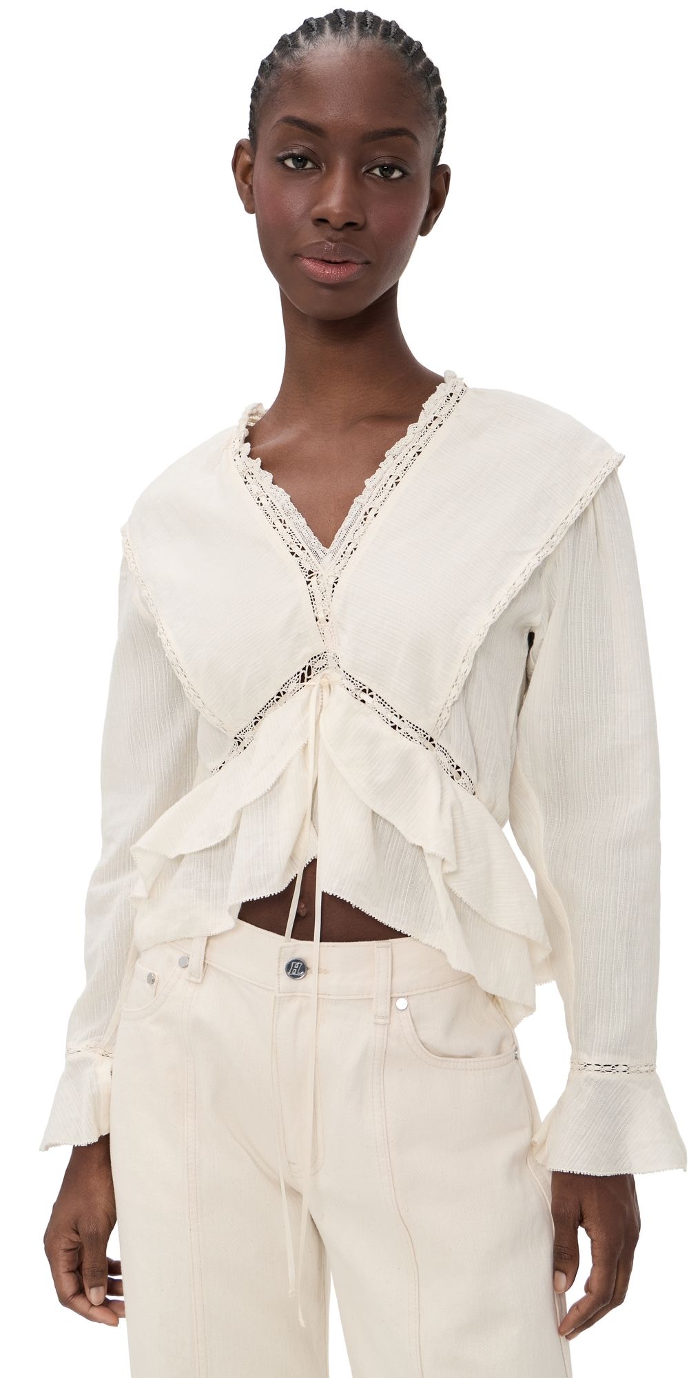 Isabel Marant Étoile Damienne Blouse Ecru 36