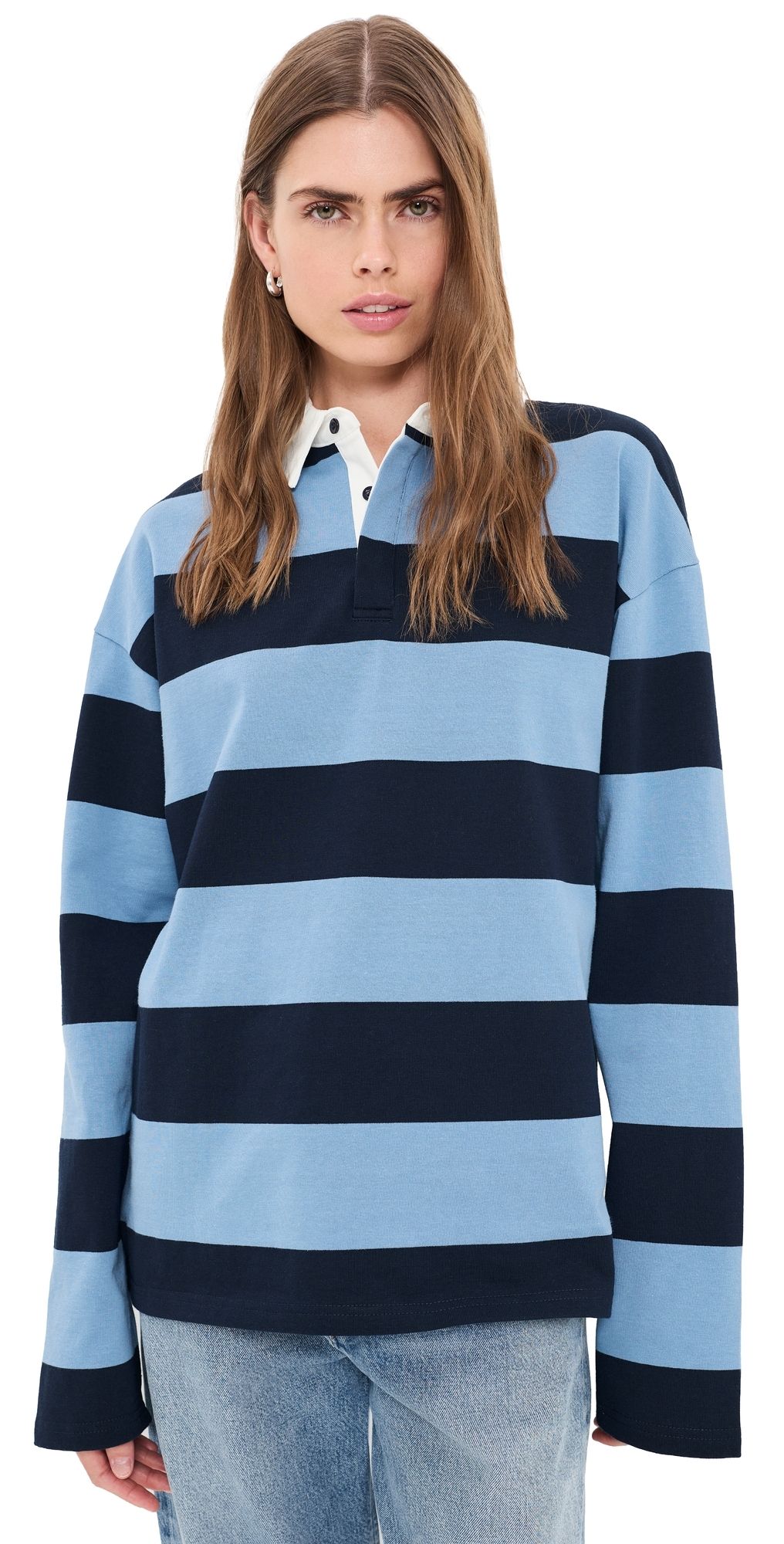 Lioness Outbound Jersey Polo Tee NAVY XXS