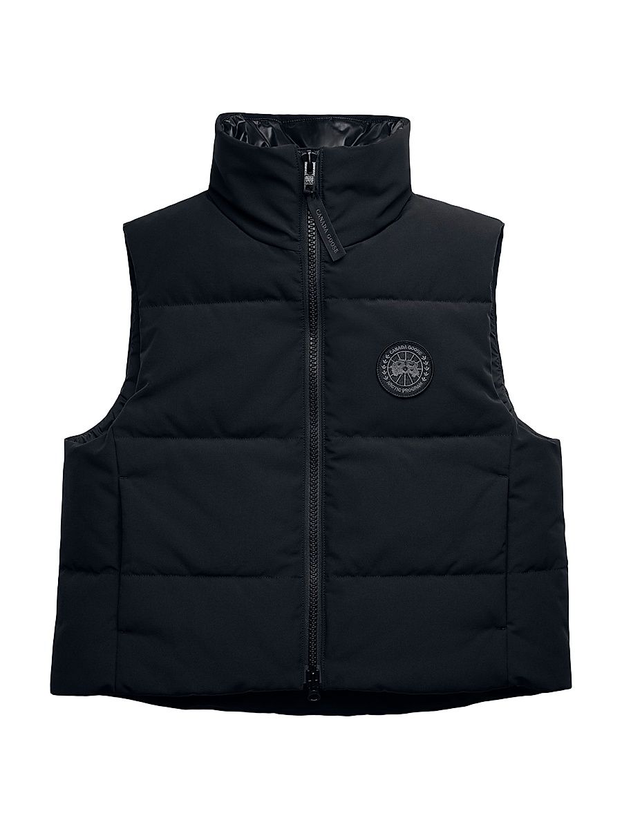 Women's Grandview Down Puffer Vest - Black Noir - Size XS