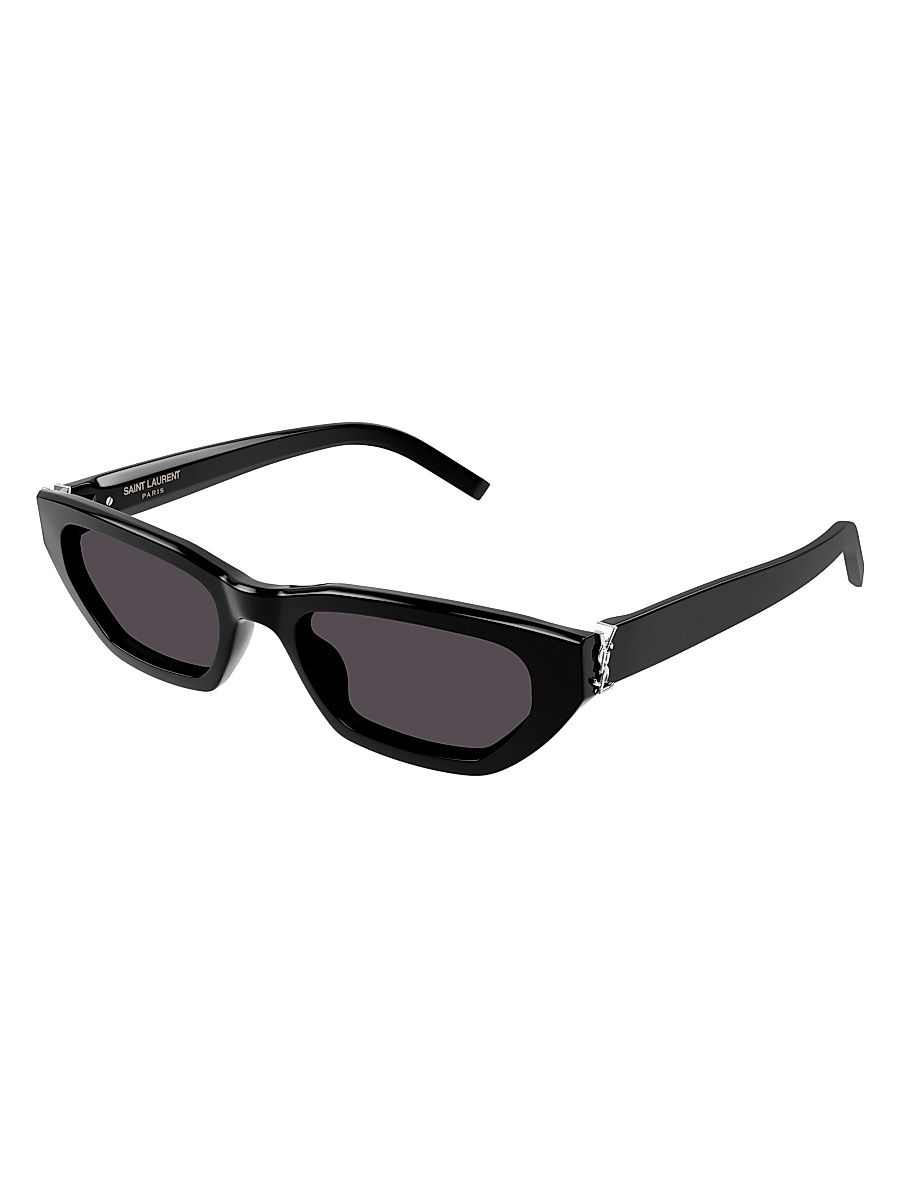 Women's Monogram Hinge 54MM Rectangular Sunglasses - Black