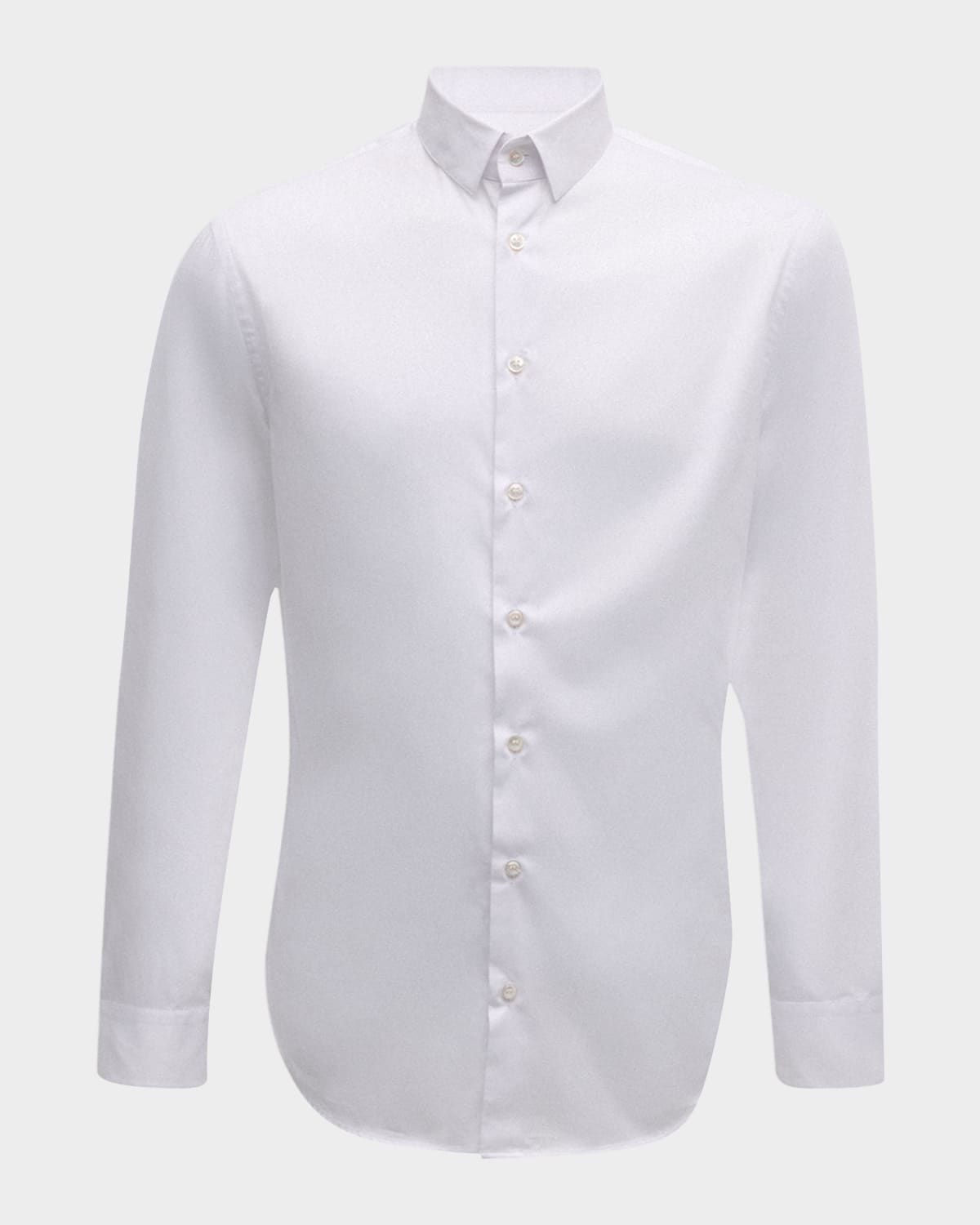 Men & apos;s Solid Cotton Sport Shirt