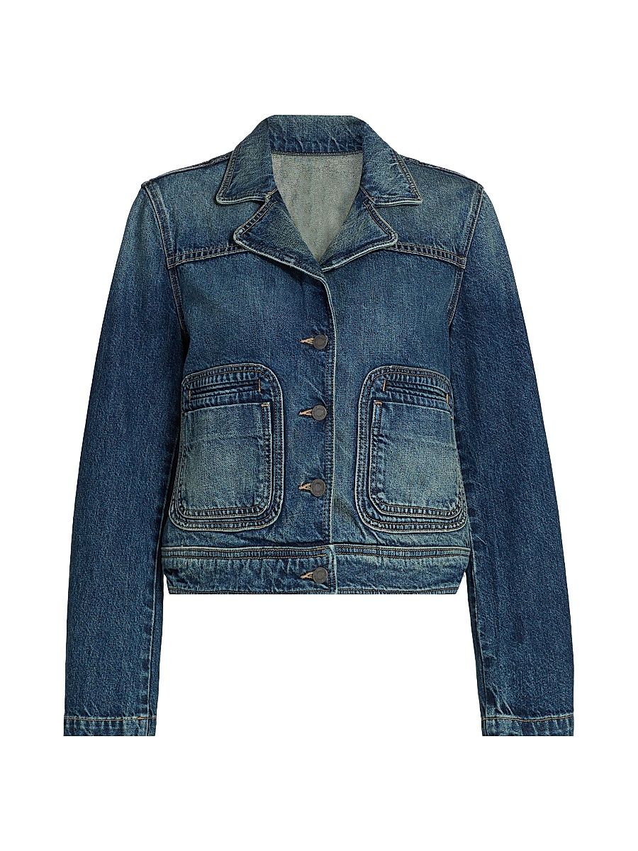 Women's Georgy Denim Jacket - Simon Wash - Size XL