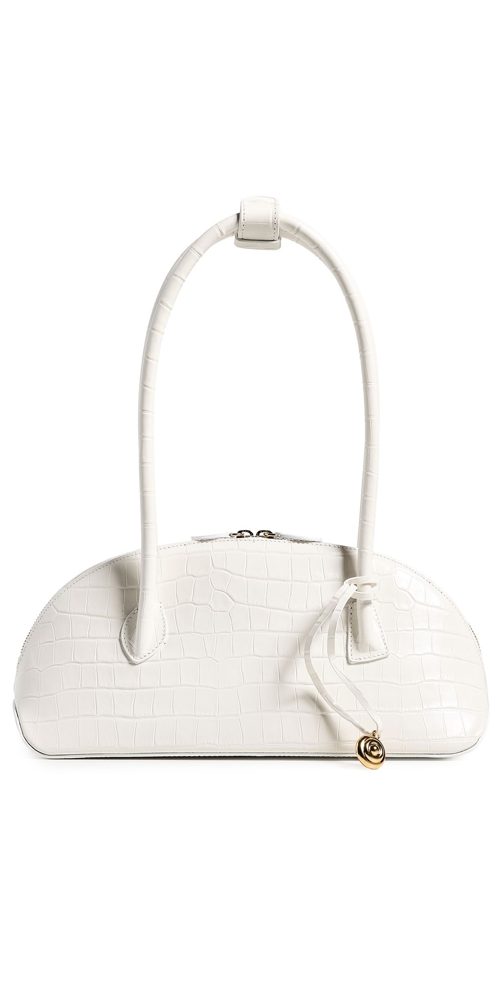 Liffner EW Dome Shoulder Bag White Gold Charm One Size