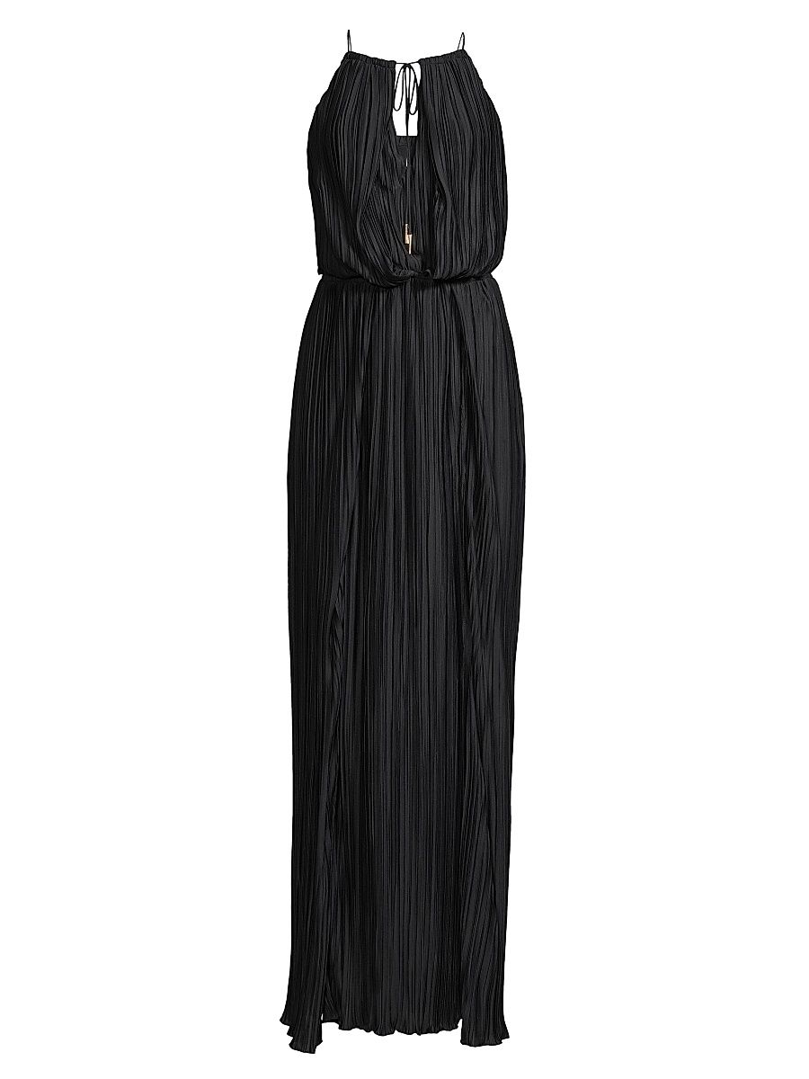 Women's Adeline Pleated Maxi Dress - Midnight - Size 6