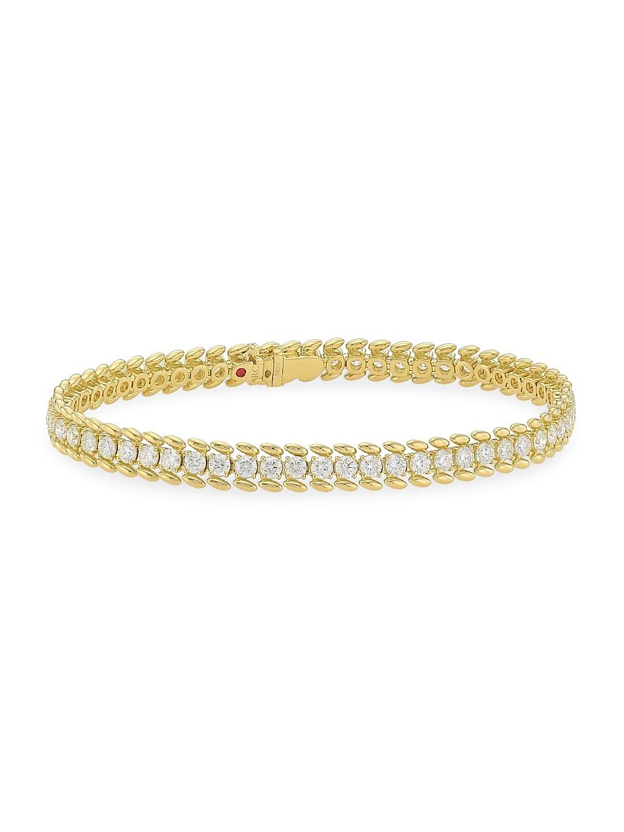 Women's Line 18K Yellow Gold & Diamond Bracelet