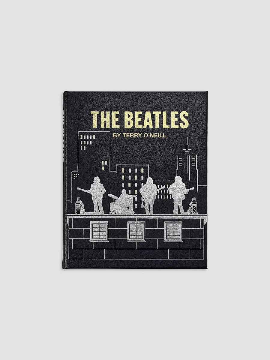 Graphic Image ''The Beatles By Terry O'Neill: The Definitive Collection'' Leather-Bound Hardcover Book
