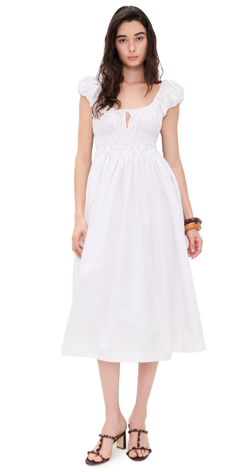 WARP + WEFT Big Sky Poplin Dress Optic S