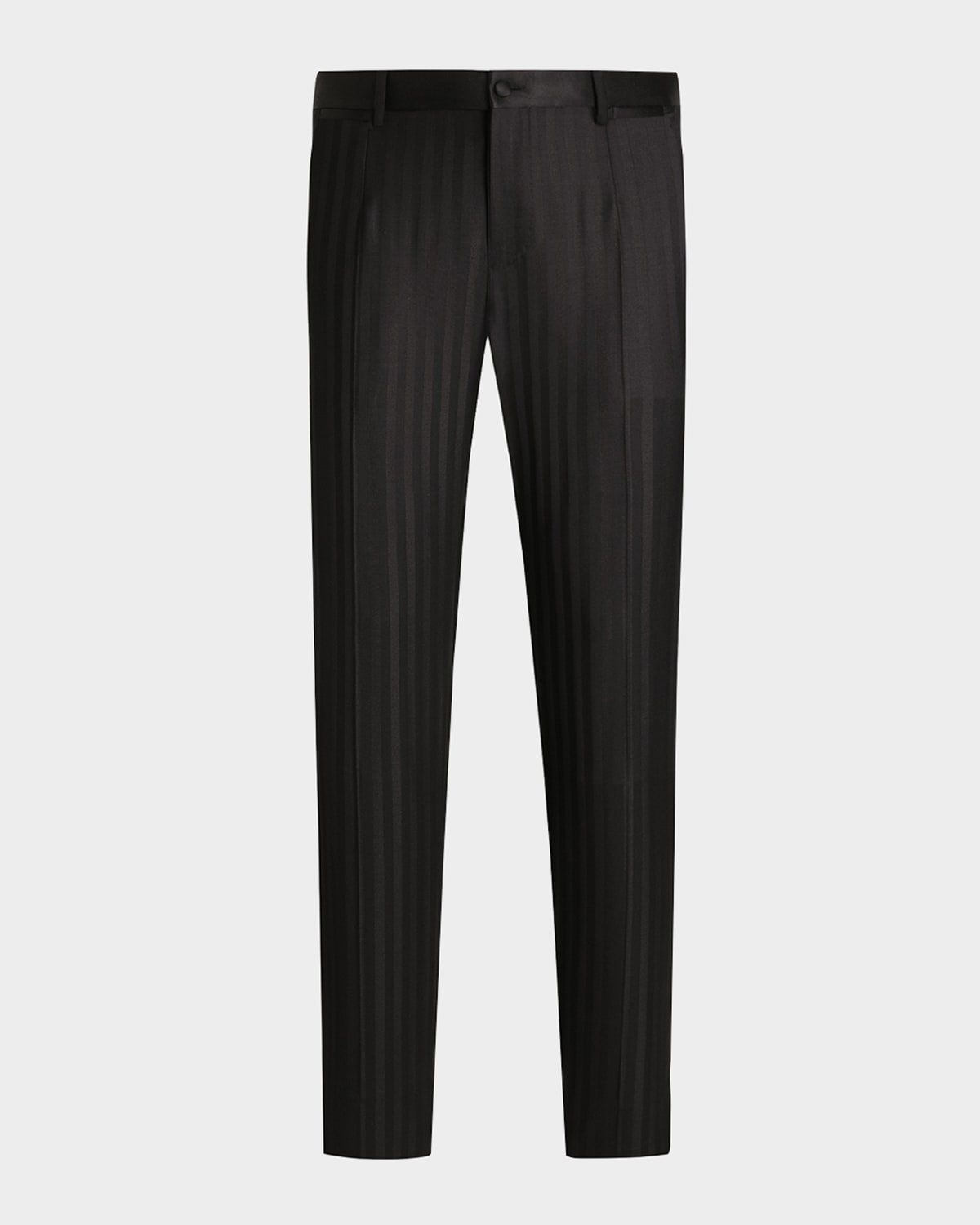 Men & apos;s Stripe Jacquard Tapered-Leg Trousers