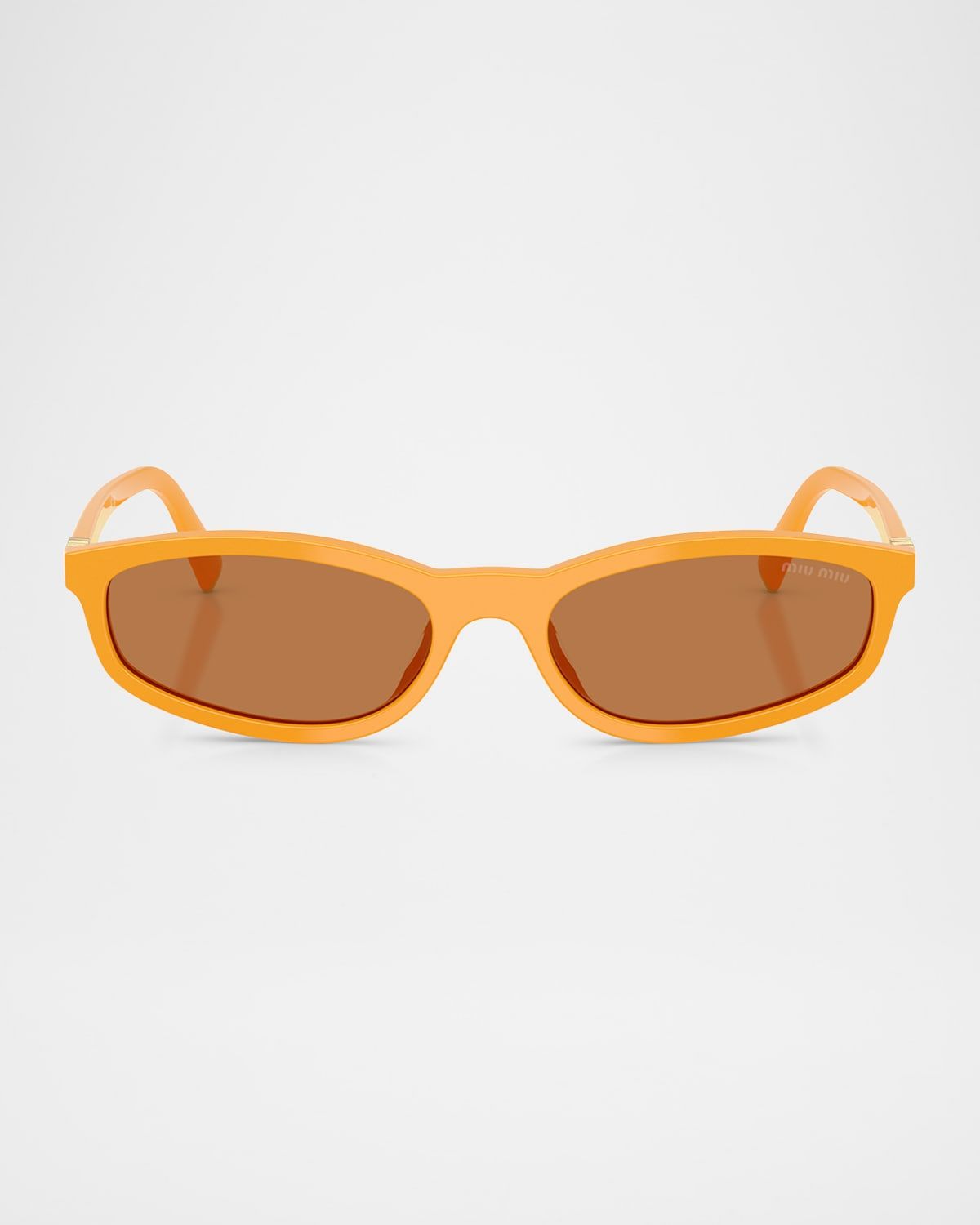 MU A06S Acetate Oval Sunglasses