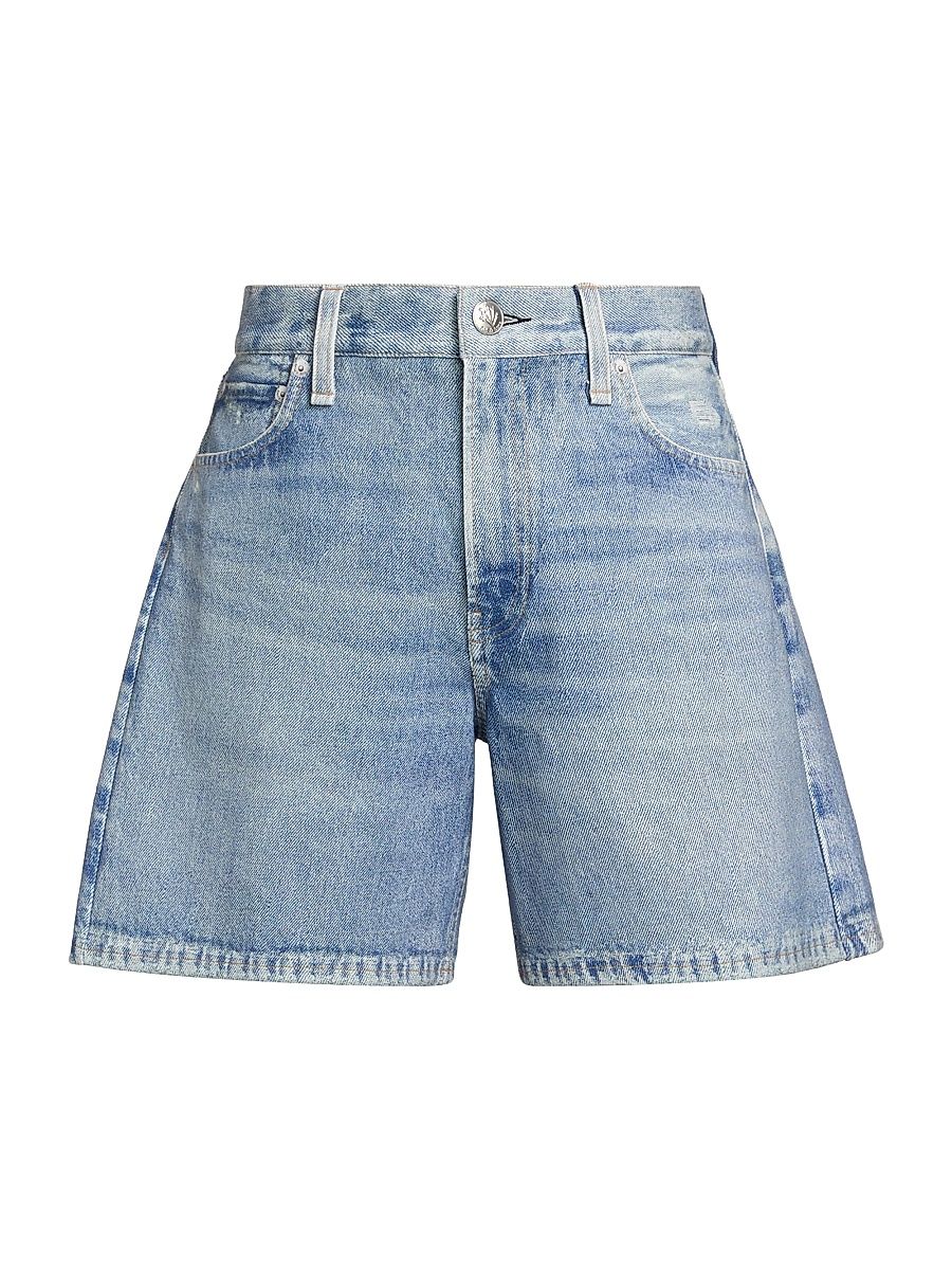 Women's Miramar Ponte Kaia Whiskered Denim Shorts - Rosen - Size 25