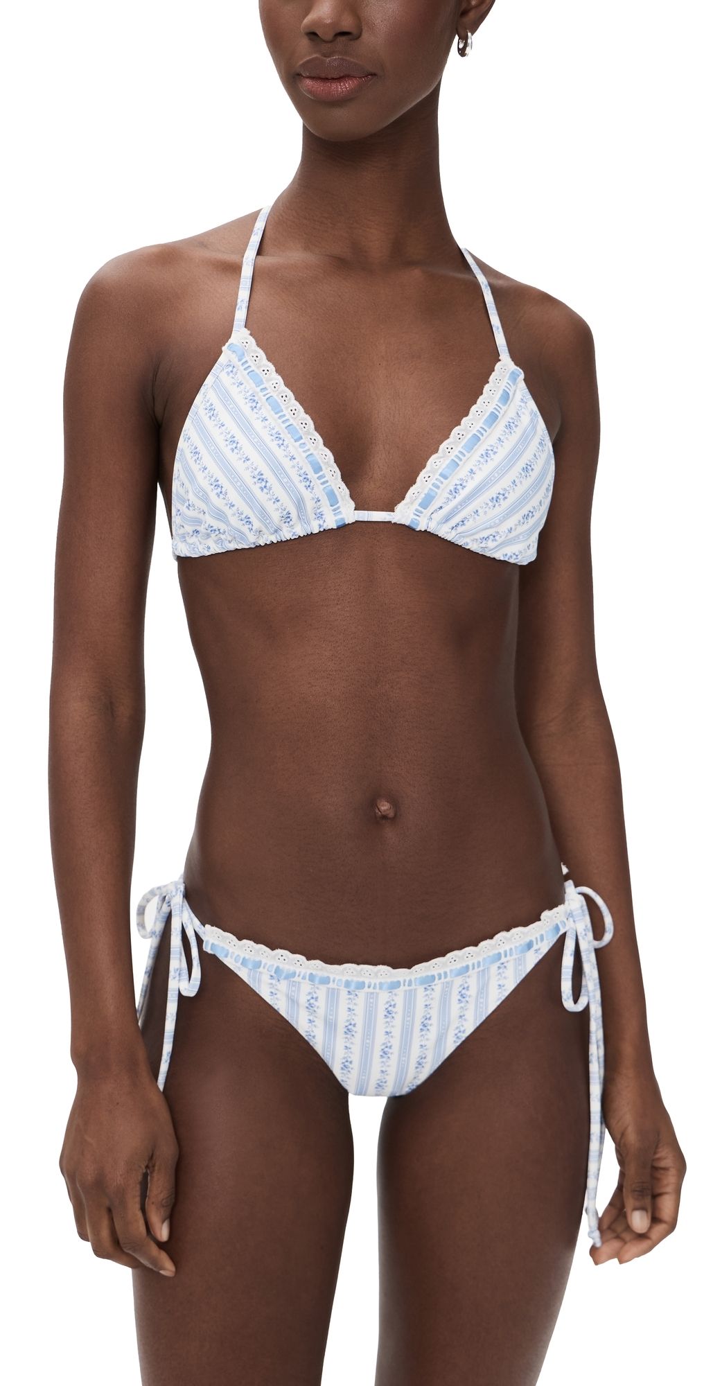 LoveShackFancy Harbor Bikini Denim Sky XXL