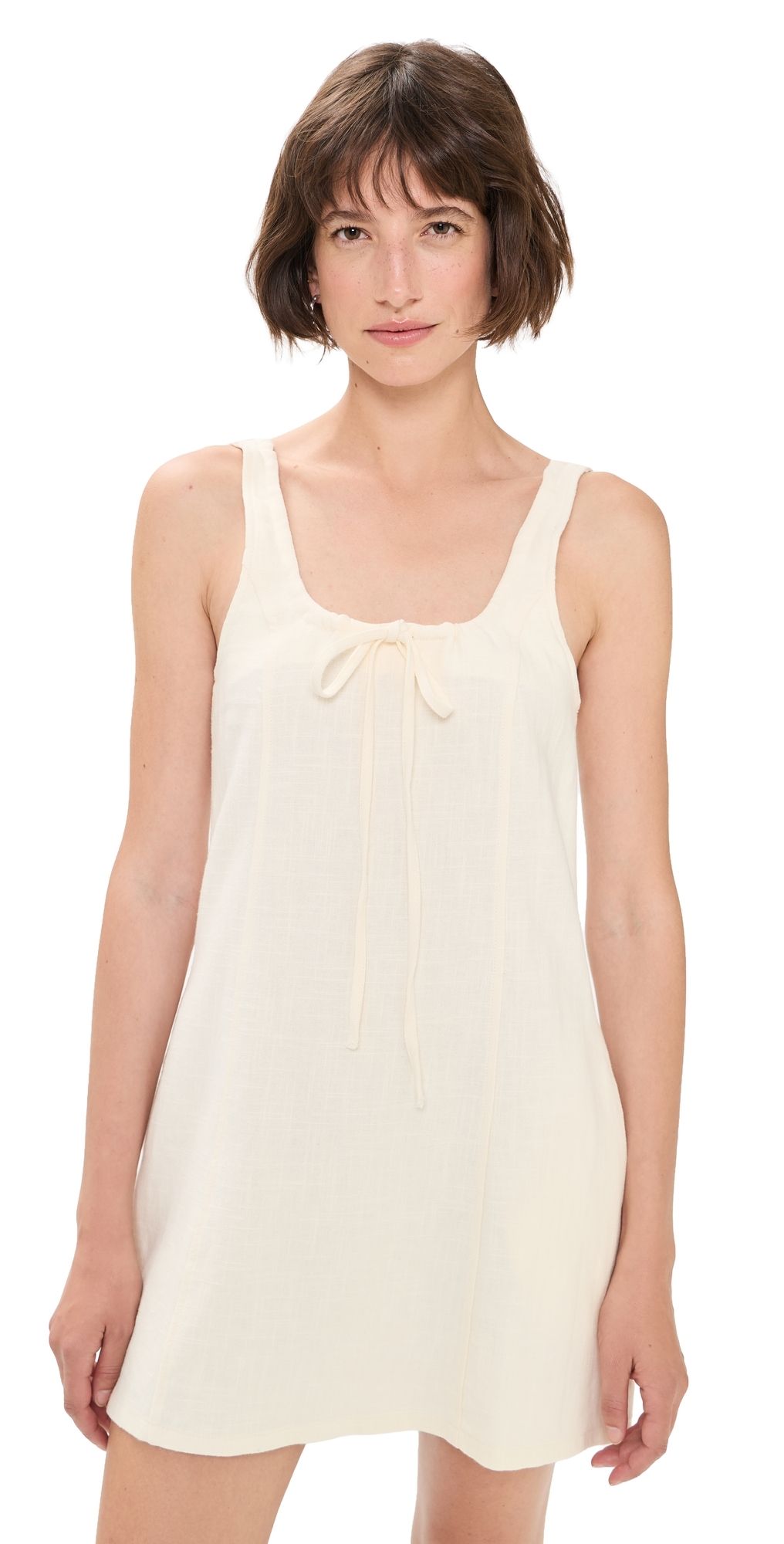 BLANKNYC Shift Mini Dress Chalk Mark (Cream) XS