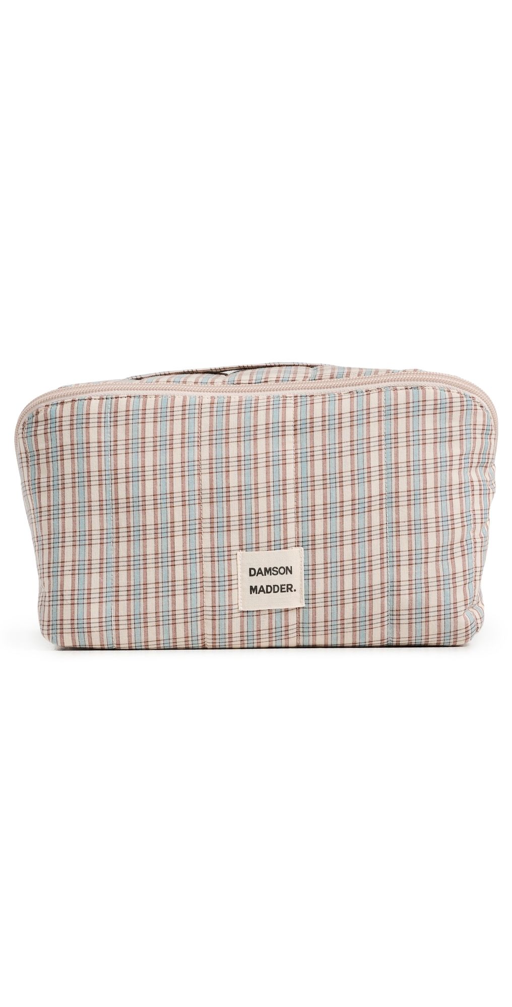 Damson Madder Large Check Wash Bag Ginger One Size