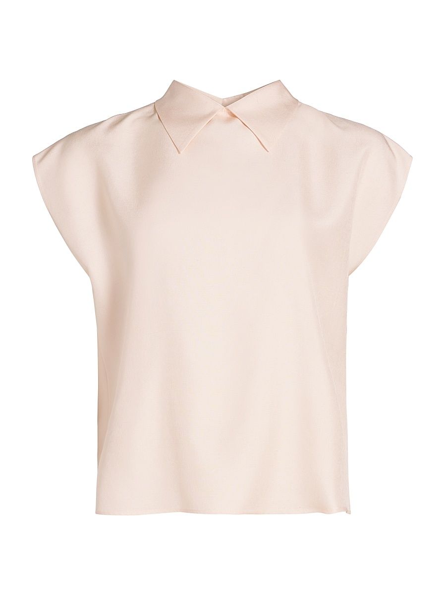 Women's Janice Silk Shirt - Soft Pinkish - Size 8