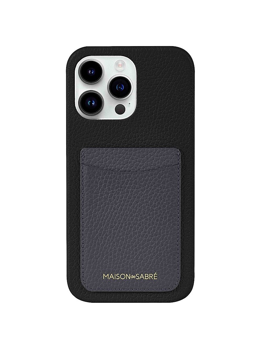 Card Phone Case (iPhone 15 Pro Max) - Graphite Caviar