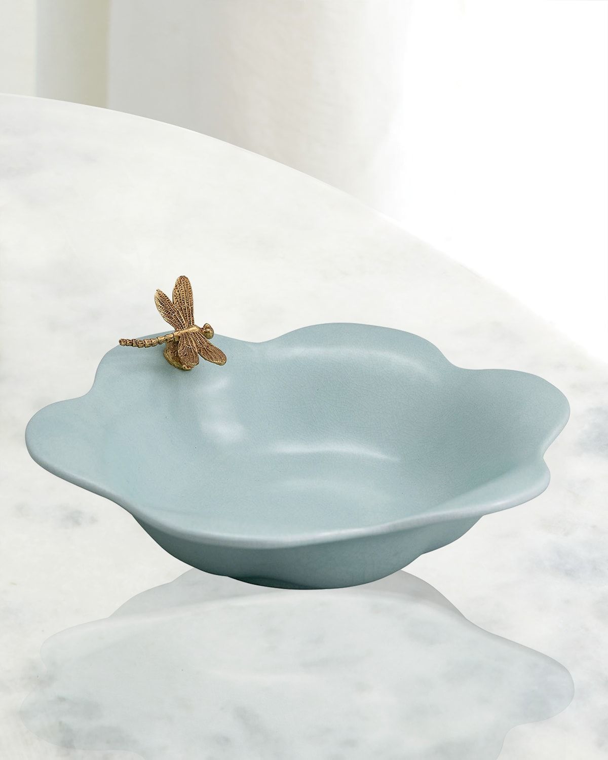 Dragonfly Celadon Bowl